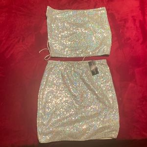 Two piece Fashion Nova sequin set
